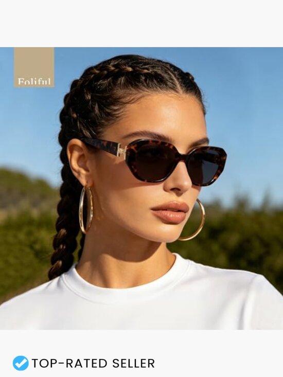 Oversized Square Sunglasses UV Protection Polarized Glasses Trendy Classic Frame main image 4